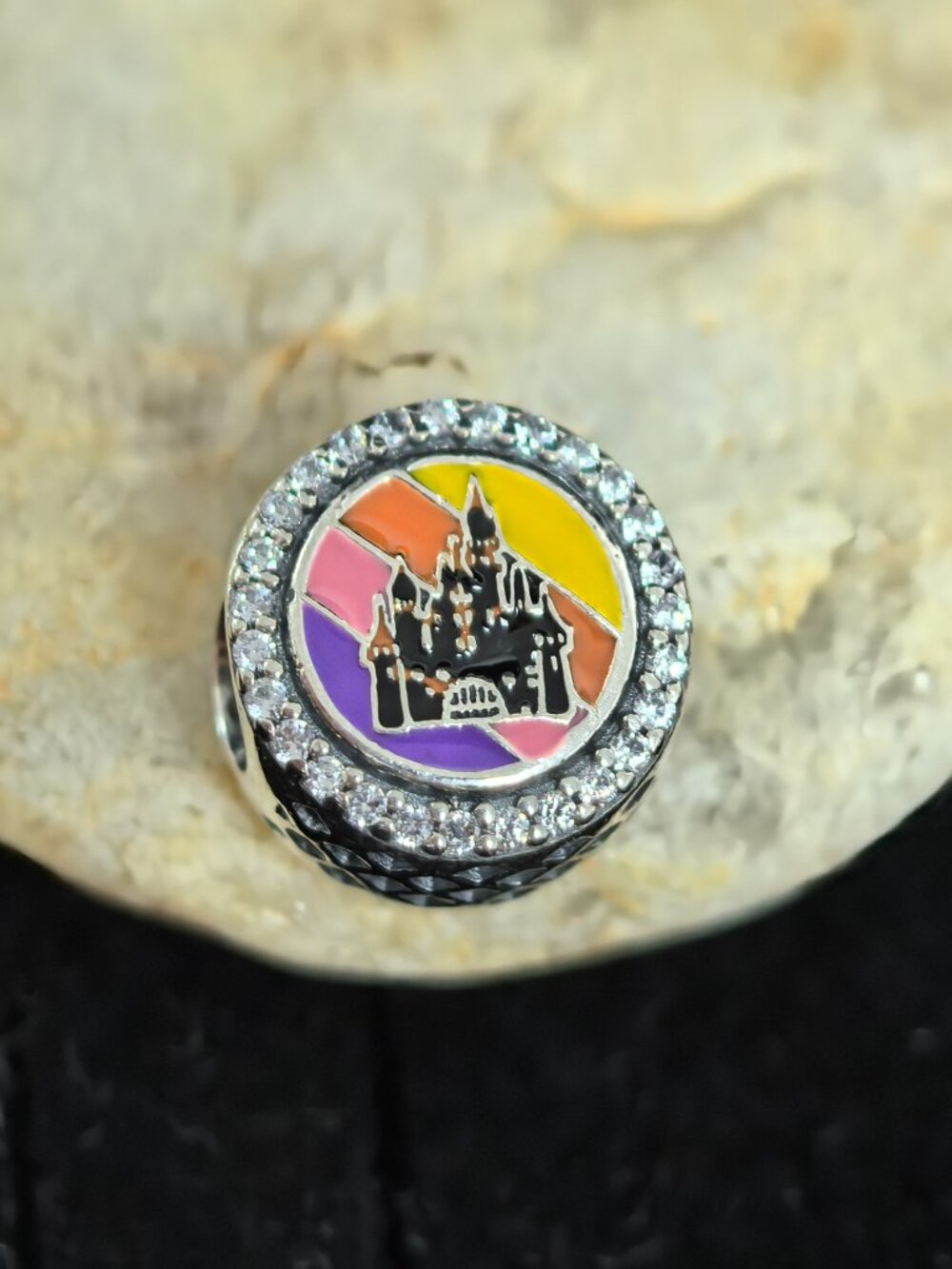 Pandora Disney 100 Years of wonder Magic key Popcorn Bucket Charm Bead Charm